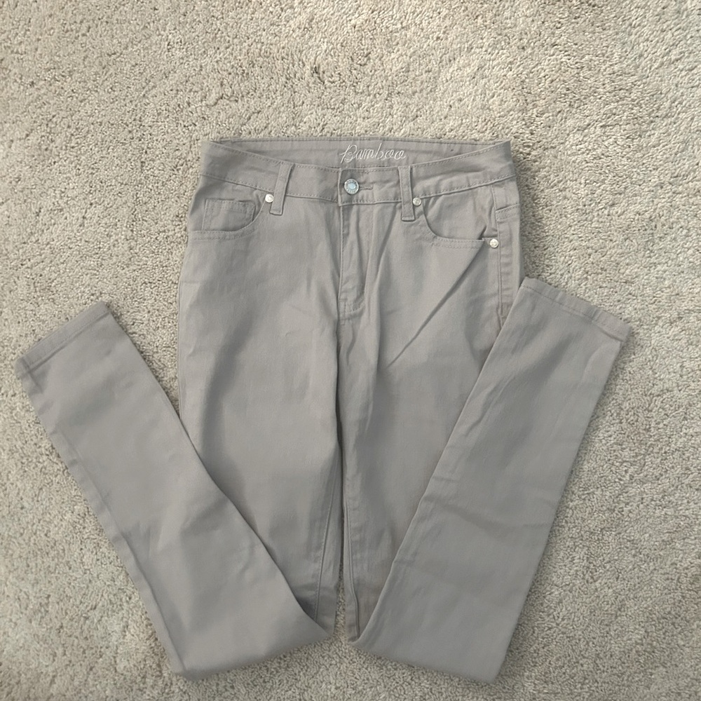 Bamboo grey juniors skinny jeans size 5